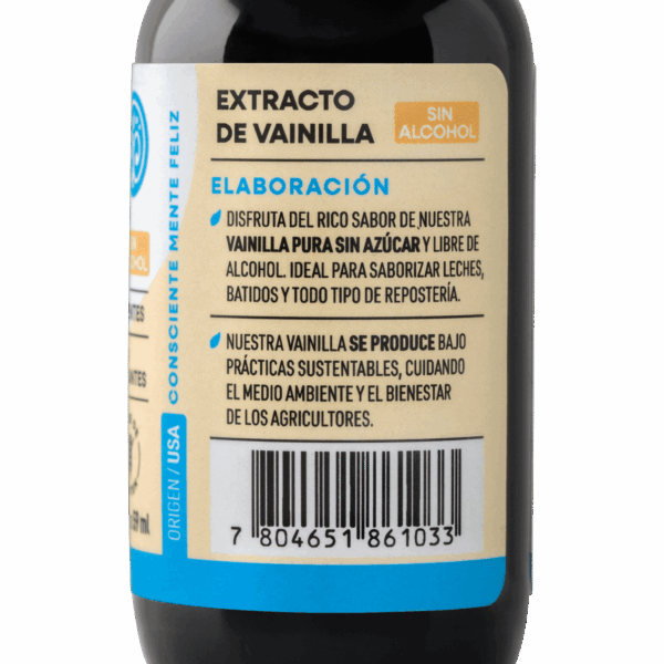 EXTRACTO DE VAINILLA SIN ALCOHOL 59 ML MANARE - Imagen 2