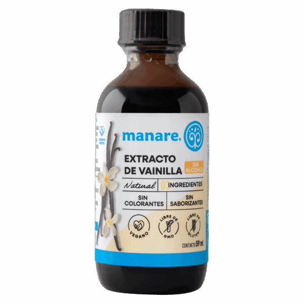 EXTRACTO DE VAINILLA SIN ALCOHOL 59 ML MANARE