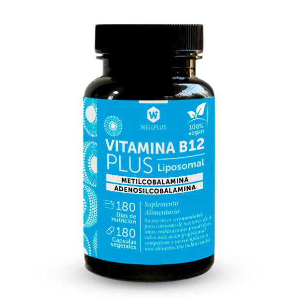 VITAMINA B12 LIPOSOMAL 180 cápsulas WELLPLUS